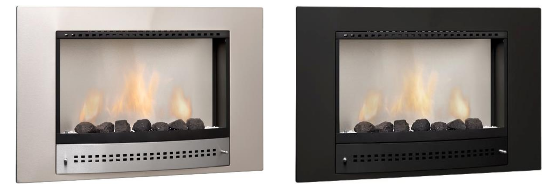 Wall-mounted vent-free gas fireplace